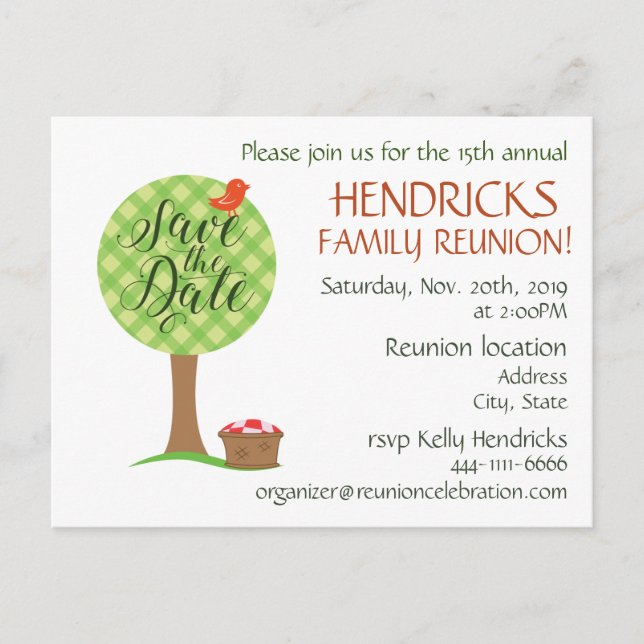 Niedliche Wiedersehen Postkarte (Vorderseite)