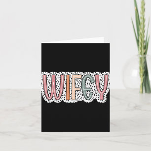 Niedliche Wifey Bride Wedding Ehefrau Women Karte