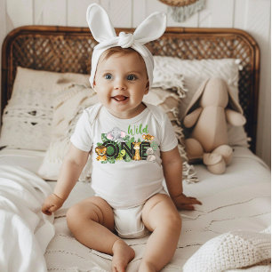 Niedliche wild lebende Dschungelsafari Tiere zum e Baby Strampler