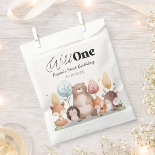 Niedliche wild lebende Waldtiere zum Geburtstag Geschenktütchen