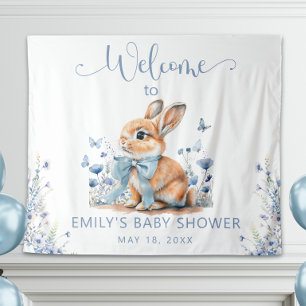 Niedliche Wildblume Babydusche Welcolme Schild Wandteppich