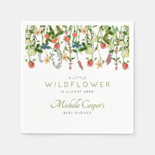 Niedliche Wildblume Kinderdusche Napkins Serviette