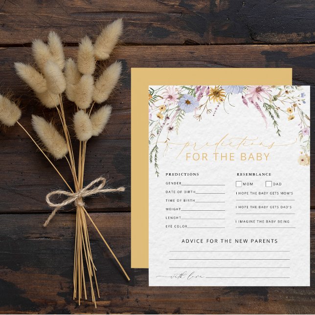 Niedliche Wildblume Kinderdusche Vorhersagen und R (Von Creator hochgeladen)