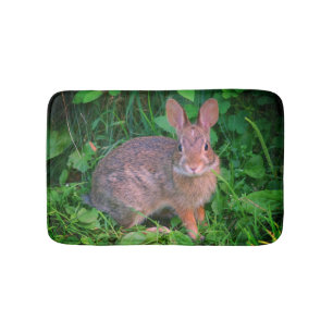 Niedliche Wildbraun-Kaninchen Badematte