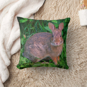 Niedliche Wildbraun-Kaninchen  Kissen