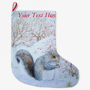 niedliche Wildnis Großer Weihnachtsstrumpf