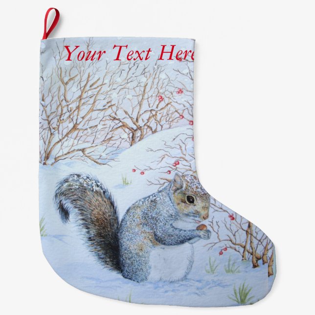 niedliche Wildnis Großer Weihnachtsstrumpf (Vorderseite)