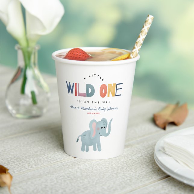 Niedliche Wildtier-Kinderdusche Pappbecher (In Situ)