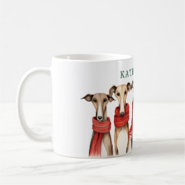 Niedliche Windhunde und Windhunde | Hunde in Scarv Kaffeetasse