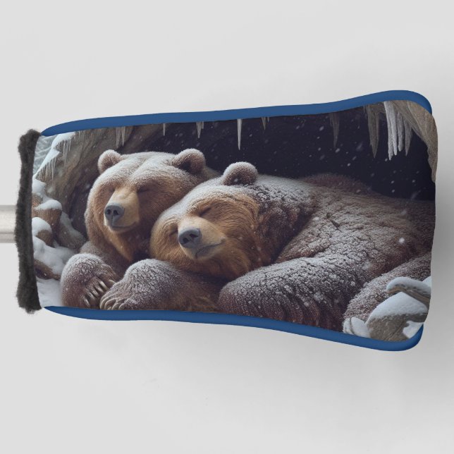 Niedliche Winterbären Golf Headcover (Vorderseite)