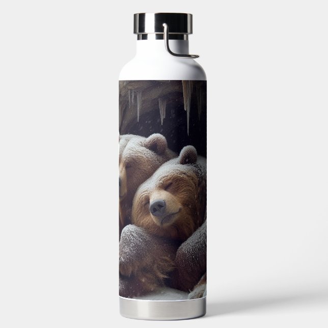Niedliche Winterbären Trinkflasche (links)