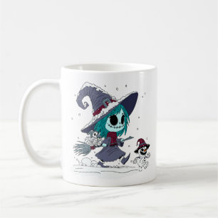 Niedliche Winterhexe Kaffeetasse