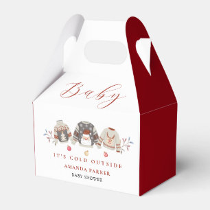 Niedliche Winterkleidung Weihnachtsdusche Geschenkschachtel