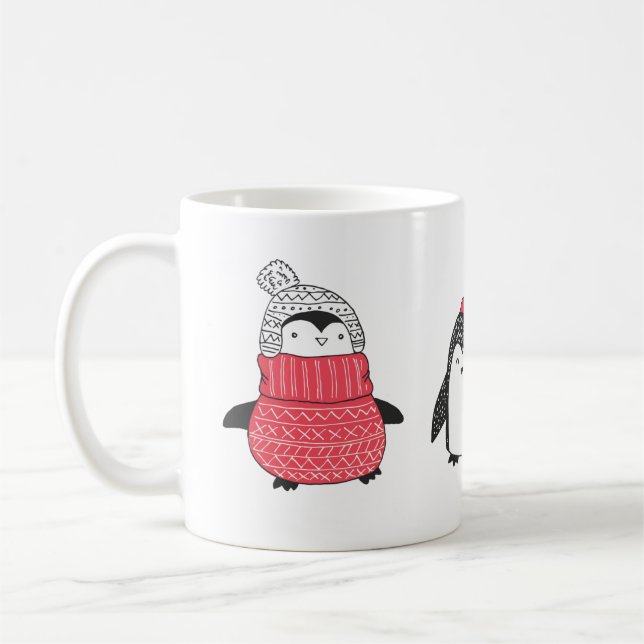 Niedliche WinterPenguins Kaffeetasse (Links)