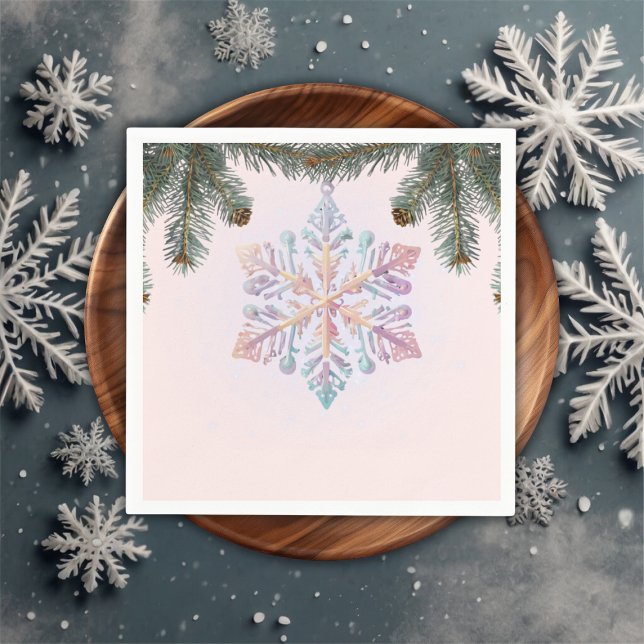 Niedliche Winterschneeflocken Niedliche Babydusche Serviette (Von Creator hochgeladen)