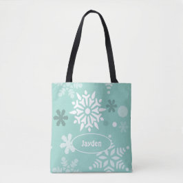 Niedliche Winterschneeflockensaison Tasche