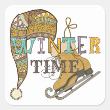 Niedliche Winterzeit Eis Skate Strick, der whimsis