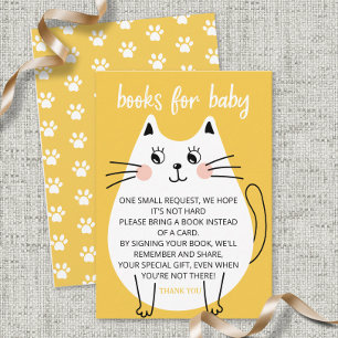 Niedliche "Wite Kitty Cat"-Bücher für Babytickets Begleitkarte