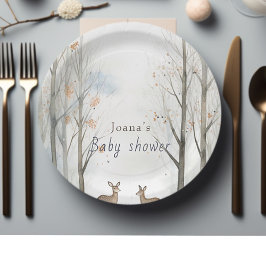 Niedliche Wohn-Babydusche Pappteller