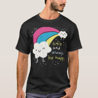Niedliche Wolke und Regenbogen
