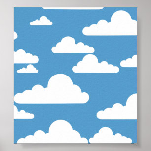 Niedliche Wolken Poster