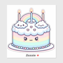 niedliche Wolkengeburt Aufkleber