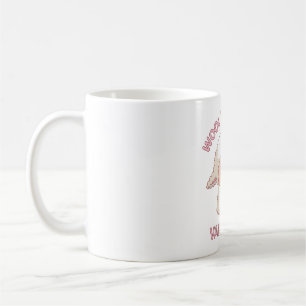 Niedliche Wolle, du bist mein Valentinpuppen Doodl Kaffeetasse