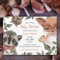 Niedliche Woodland Animals Kinderdusche
