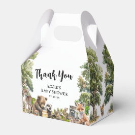 Niedliche Woodland Animals Kinderdusche Geschenkschachtel