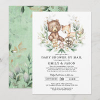 Niedliche Woodland Babydusche von Mail Greenery Go