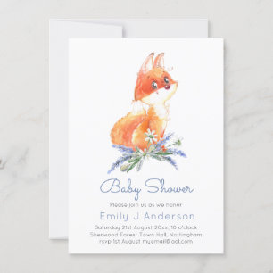 Niedliche Woodland Fox Lavendel Baby Dusche inkl.