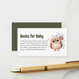 Niedliche Woodland Friends Books for Baby Begleitkarte