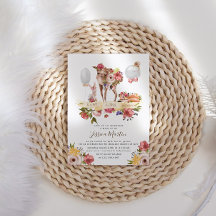 Niedliche Woodlandtiere Bloral Virtual Baby Dusche