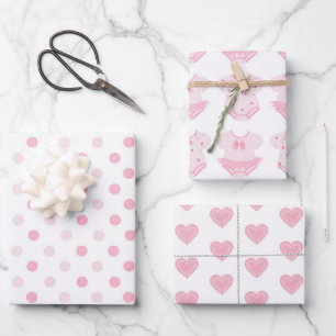 Niedliche Wrapping Paper Sheets für Babyduschen Geschenkpapier Set