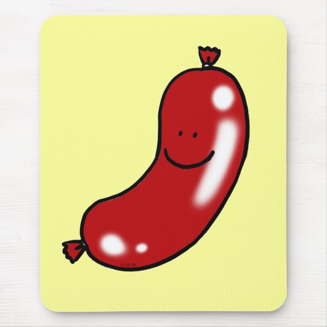Niedliche Wurst Mousepad (Vorne)