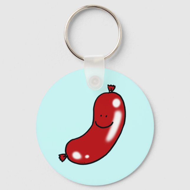 Niedliche Wurst Schlüsselanhänger (Vorderseite)