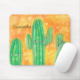 Niedliche Wüstenkaktus Mousepad