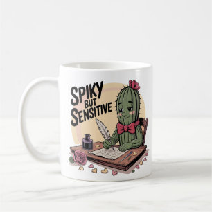 Niedliche Wüstenkaktus trinken Tasse mit Zitat zur