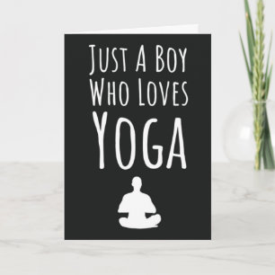 Niedliche Yoga-Karten für Jungen Kinder Yogi Karte