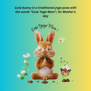 Niedliche Yoga-Mama ! Hase Hoodie