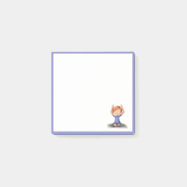 Niedliche Yoga-Meditationsstation für Mädchen Post-it Klebezettel