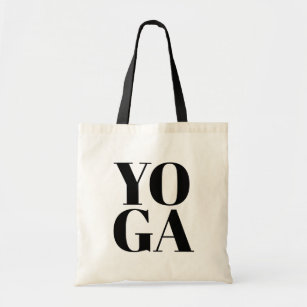 Niedliche YOGA Tottasche mit moderner Typografie Tragetasche