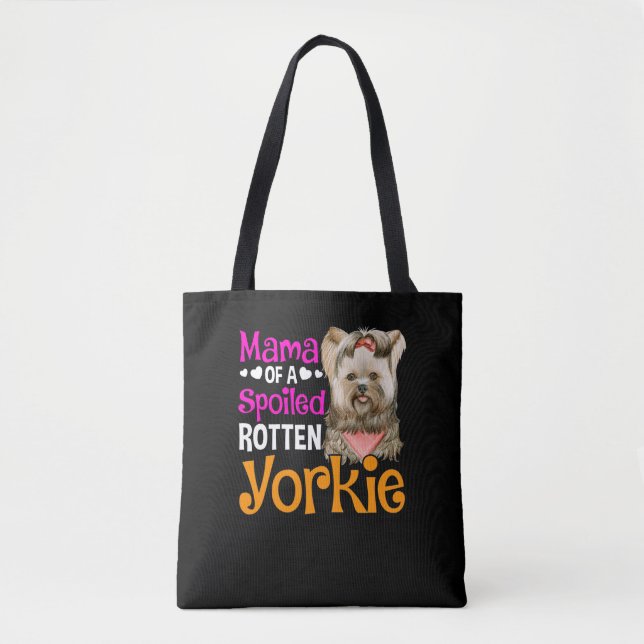 Niedliche Yorkie-liebende Mama Tasche (Vorderseite)