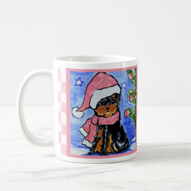 Niedliche Yorkie-Poo-Tasse Kaffeetasse (Links)