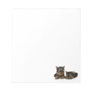 Niedliche Yorkshire Terrier Welpen Notizblock