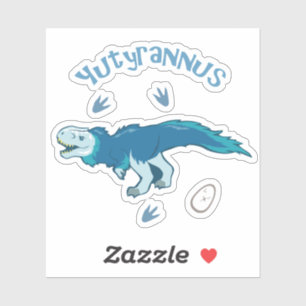 Niedliche Yutyrannus Aufkleber