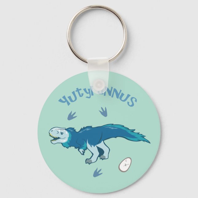 Niedliche Yutyrannus Schlüsselanhänger (Vorderseite)