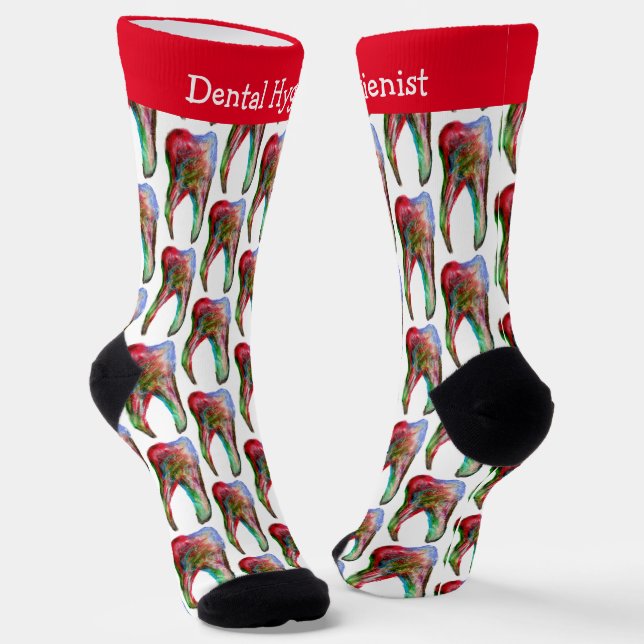 Niedliche Zahnhygienesocken Socken (Gewinkelt)