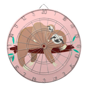 Niedliche Zahnmatte mit Baby Dartscheibe
