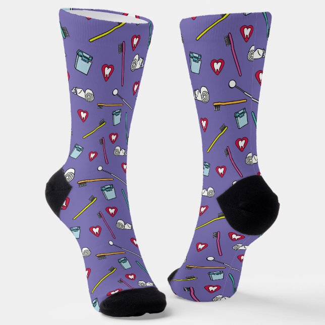 Niedliche Zahnwerkzeuge Socken (Gewinkelt)